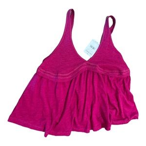 Free People Fuchsia pink tank top size S